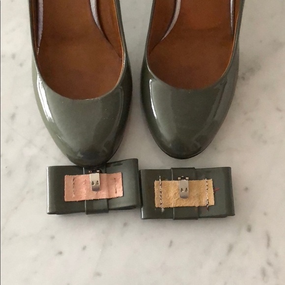 Mauro Leone pumps with removable bows - Picture 3 of 8